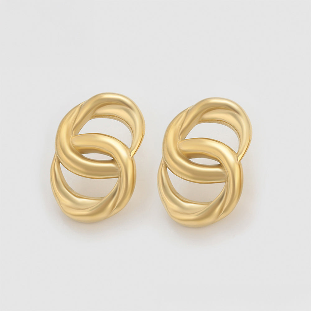 Pozlátené Zliatinové Náušnice 3 