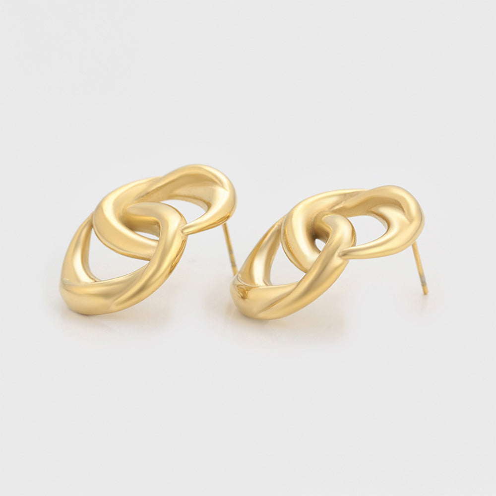 Pozlátené Zliatinové Náušnice