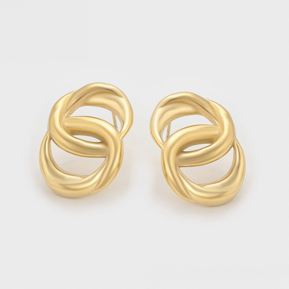 Pozlátené Zliatinové Náušnice