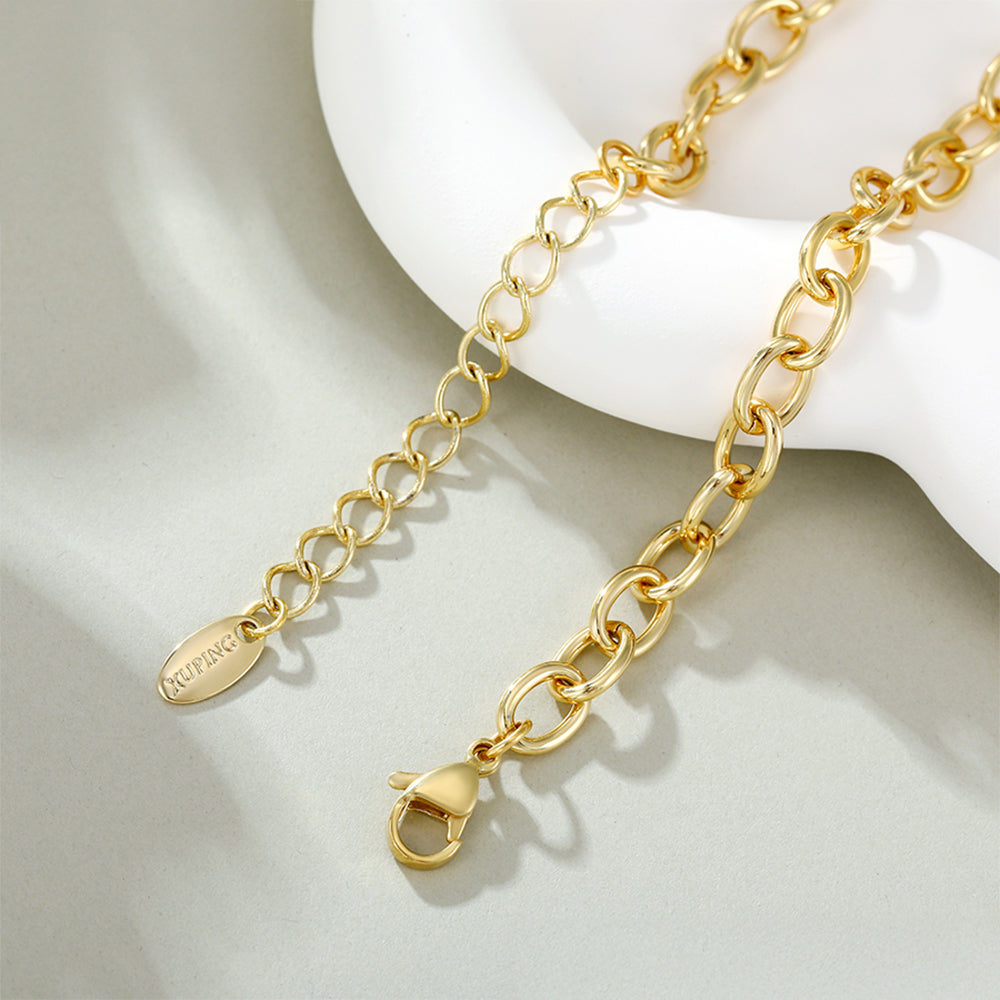 Pozlátený Zliatinový Náhrdelník 4 