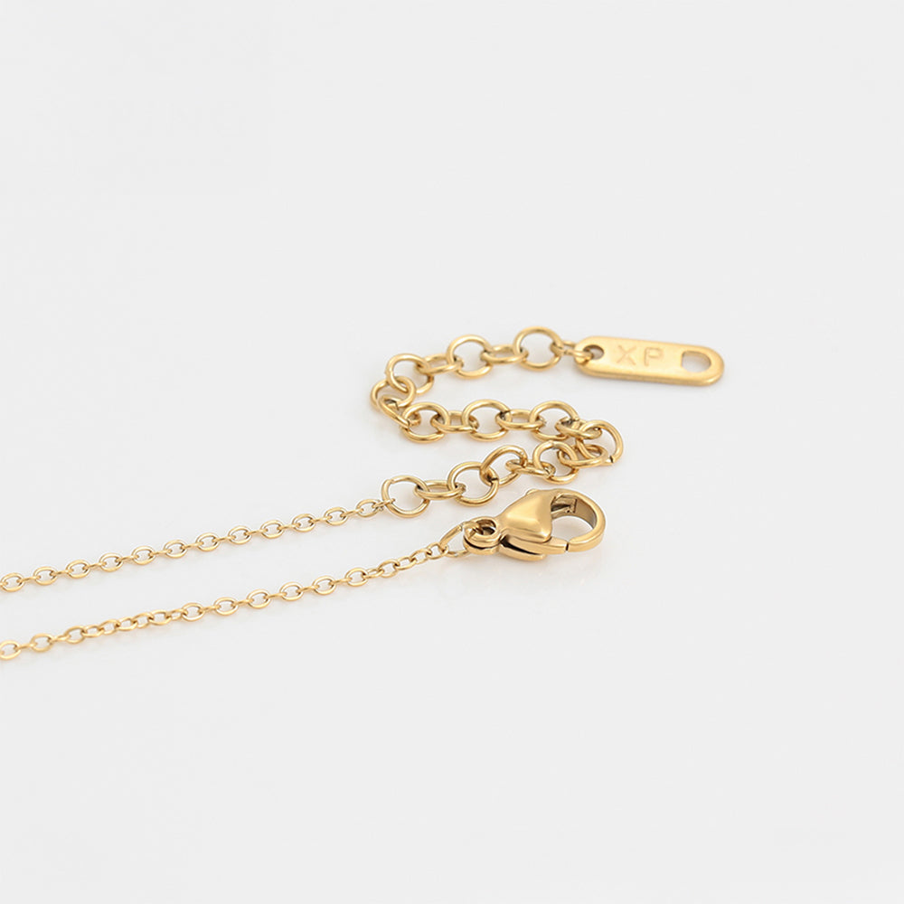 Pozlátený Zliatinový Náhrdelník s Červeným Emporia® Krištáľom a Modrým Emporia® Krištáľom 7 