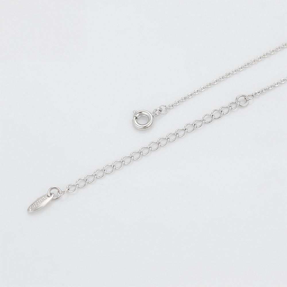 Pozlátený Zliatinový Náhrdelník s Fialovým Emporia® Krištáľom a Sklenená perla 7 