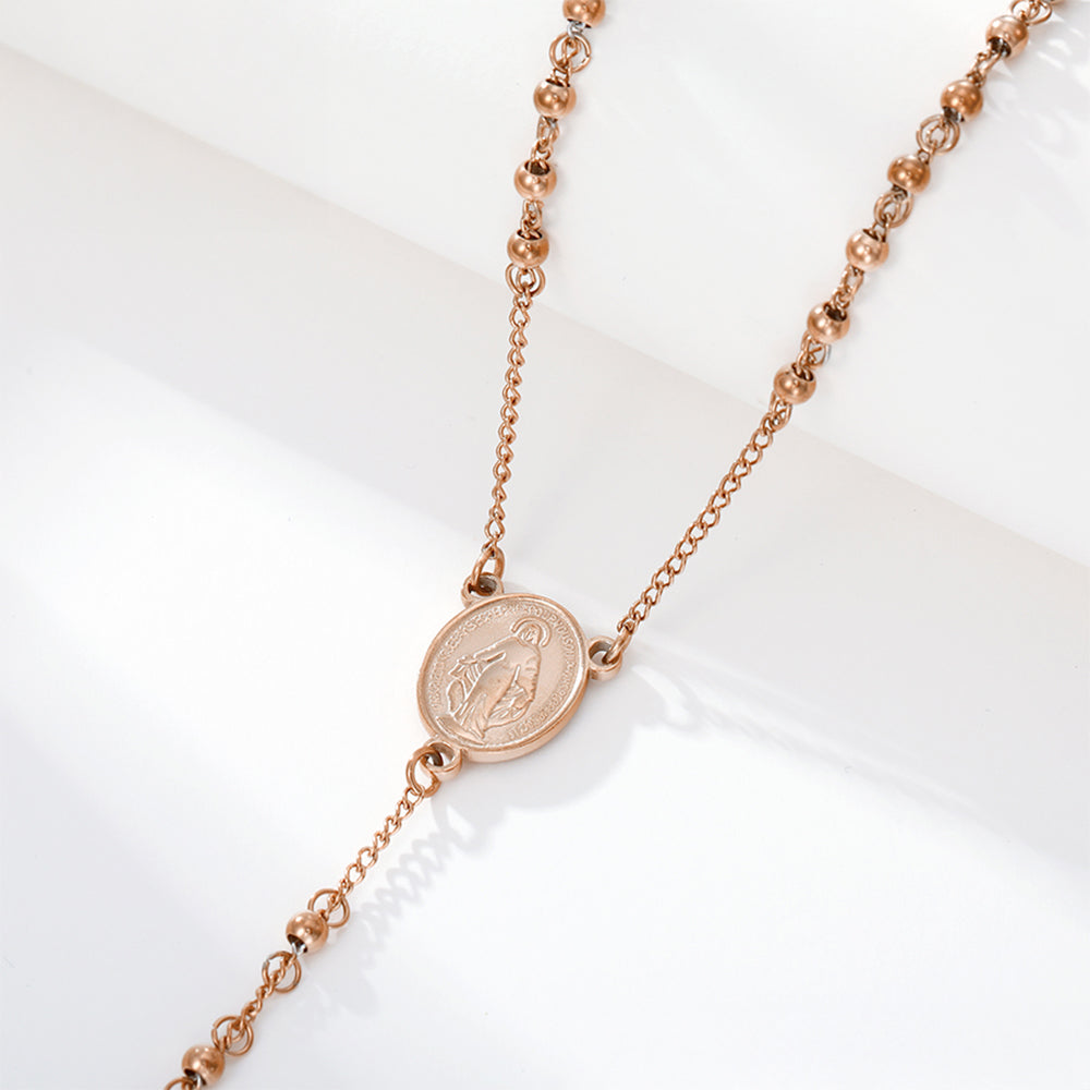 Kríž Pozlátený Zliatinový Náhrdelník ( Náhrdelník )