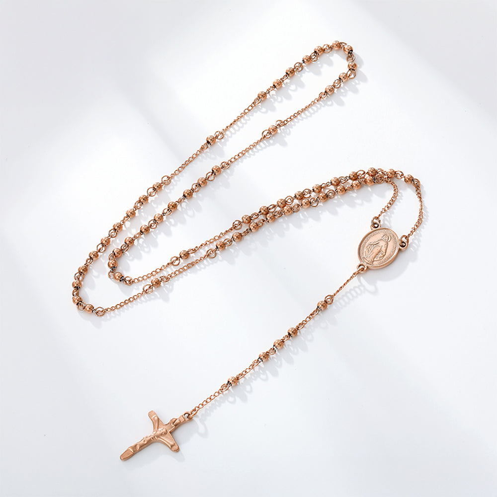 Kríž Pozlátený Zliatinový Náhrdelník ( Náhrdelník )