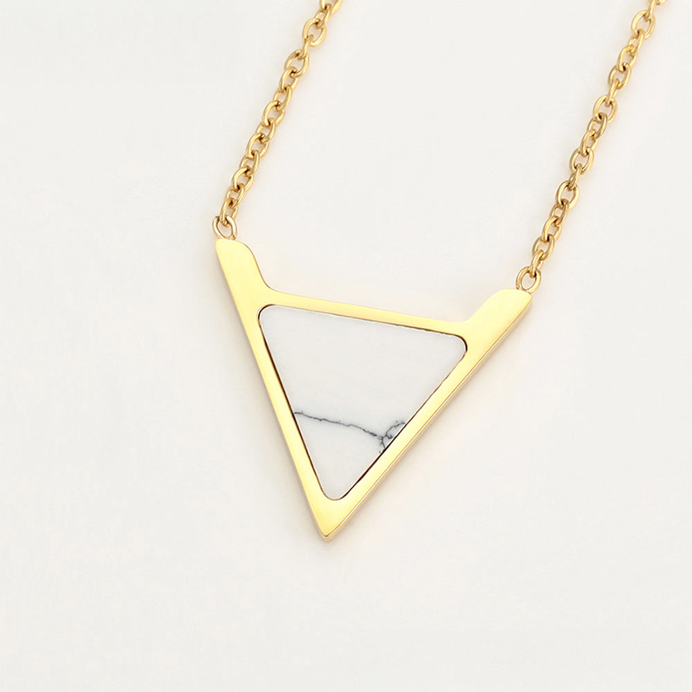 Pozlátené Zliatinové Sada s Bielym Emporia® Krištáľom ( Náhrdelník+Náušnice )