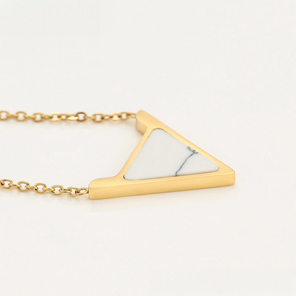 Pozlátené Zliatinové Sada s Bielym Emporia® Krištáľom ( Náhrdelník+Náušnice )