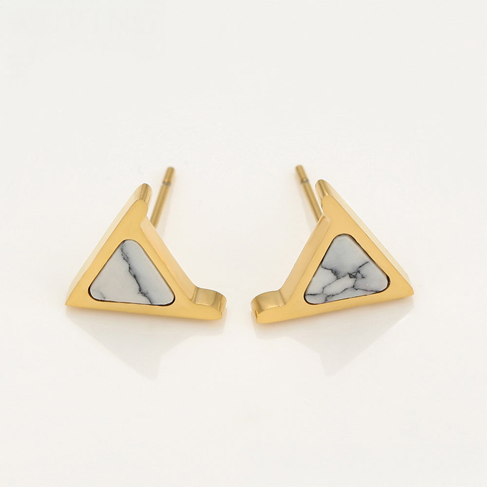 Pozlátené Zliatinové Sada s Bielym Emporia® Krištáľom ( Náhrdelník+Náušnice )