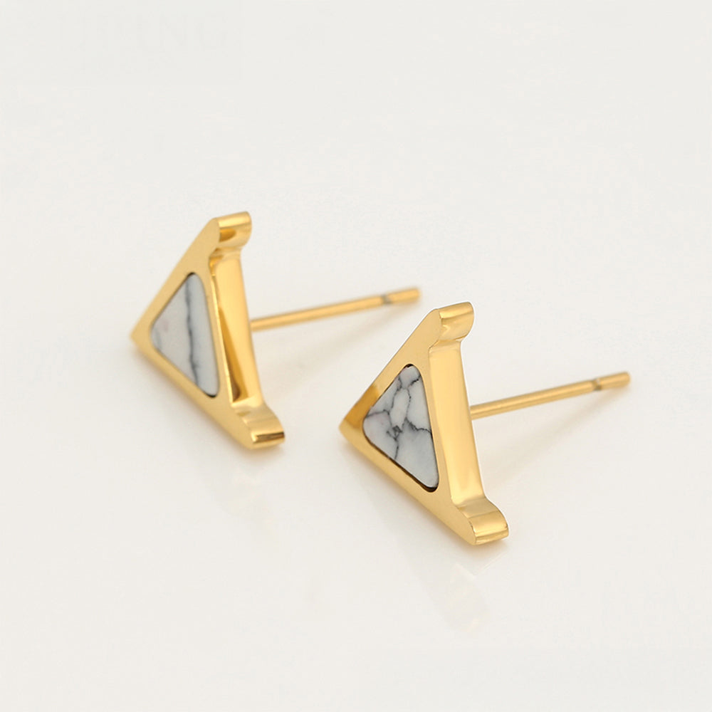 Pozlátené Zliatinové Sada s Bielym Emporia® Krištáľom ( Náhrdelník+Náušnice ) 7 