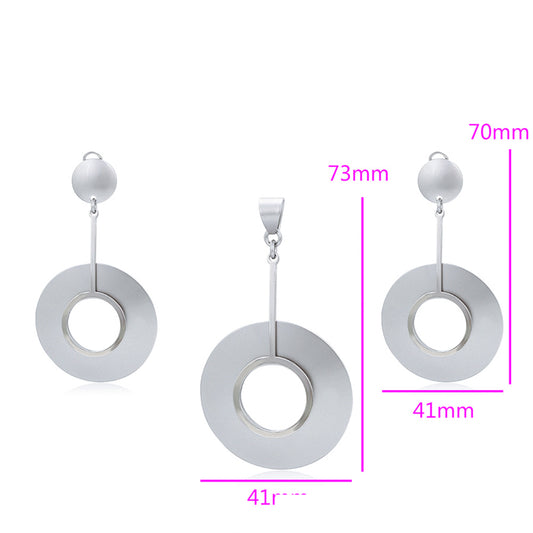 Pozlátené Zliatinové Sada ( Náušnice+Prívesok )