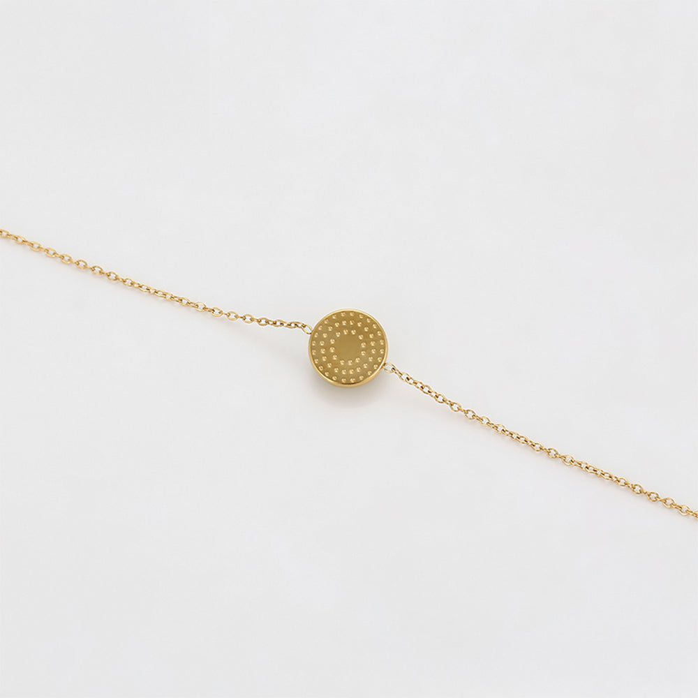 Pozlátený Zliatinový Náramok s so Zeleným Emporia® Krištáľom 6 