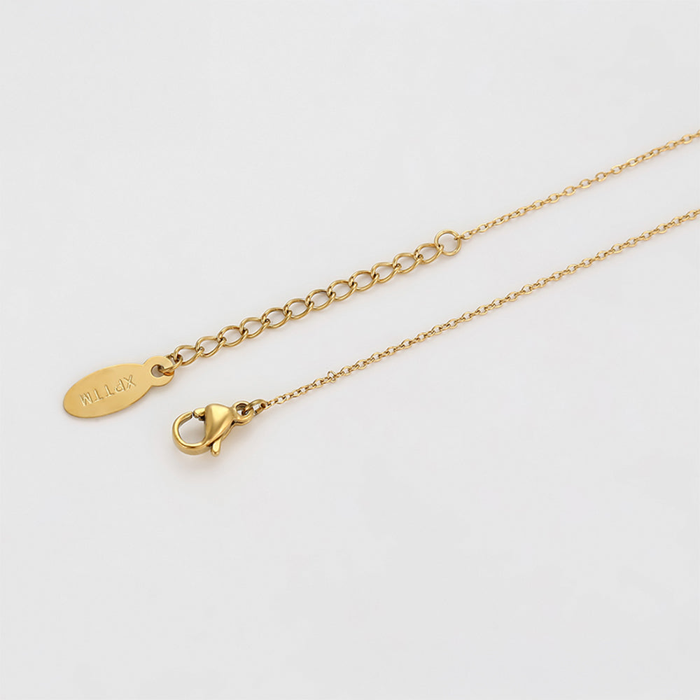 Pozlátený Zliatinový Náramok s so Zeleným Emporia® Krištáľom