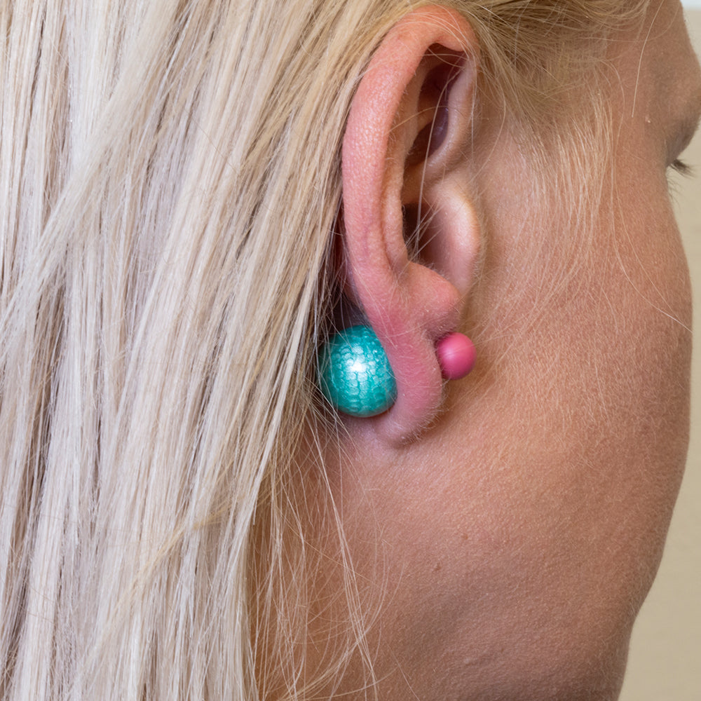 Pozlátený Zliatinový Talisman s so Zeleným Emporia® Krištáľom 1 