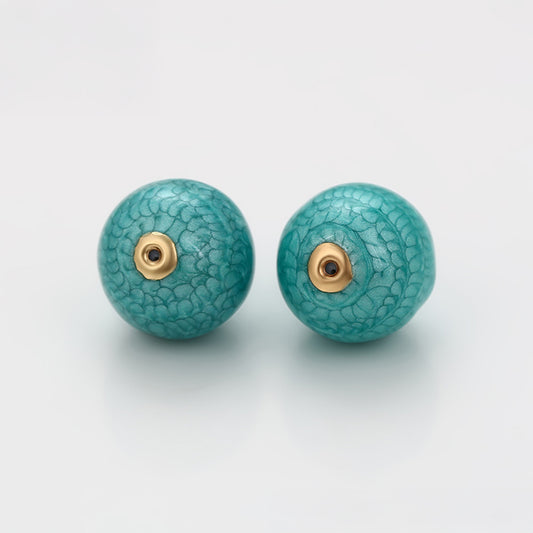 Pozlátený Zliatinový Talisman s so Zeleným Emporia® Krištáľom