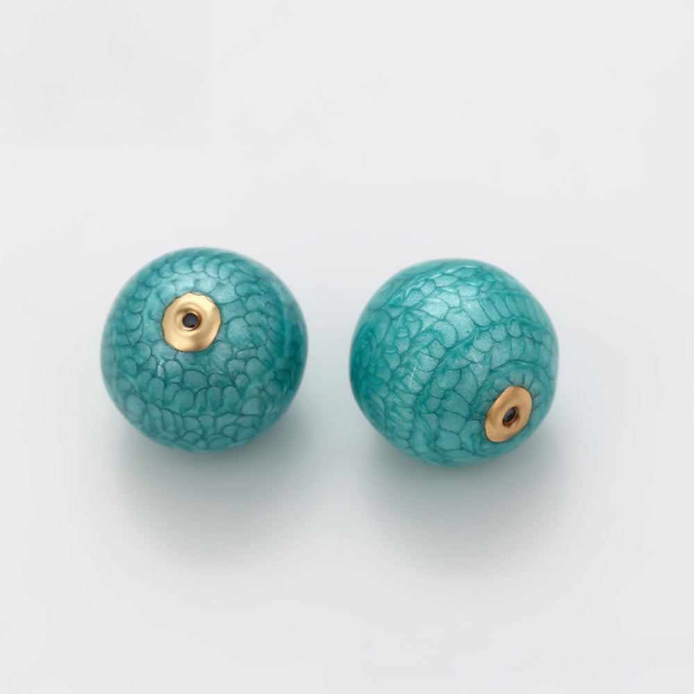 Pozlátený Zliatinový Talisman s so Zeleným Emporia® Krištáľom