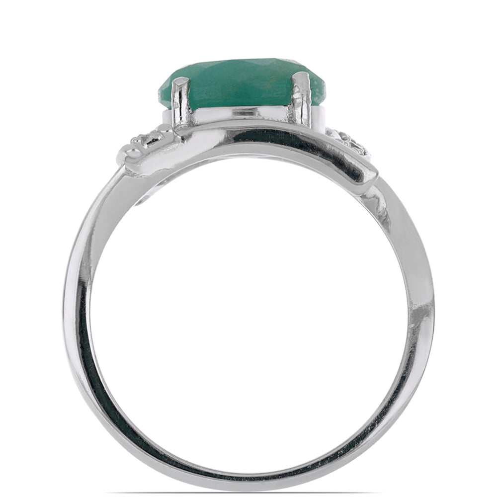 Strieborný Prsteň s Anoským Grandidieritom a Bielym Topásom 2 