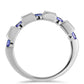 Strieborný Prsteň s Tanzanitom a Bielym Topásom