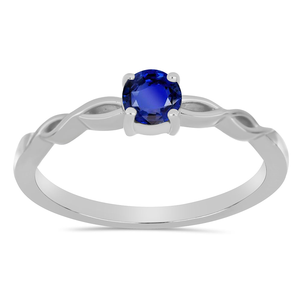 Strieborný Prsteň s Austrálskym Modrým Zafírom 7 