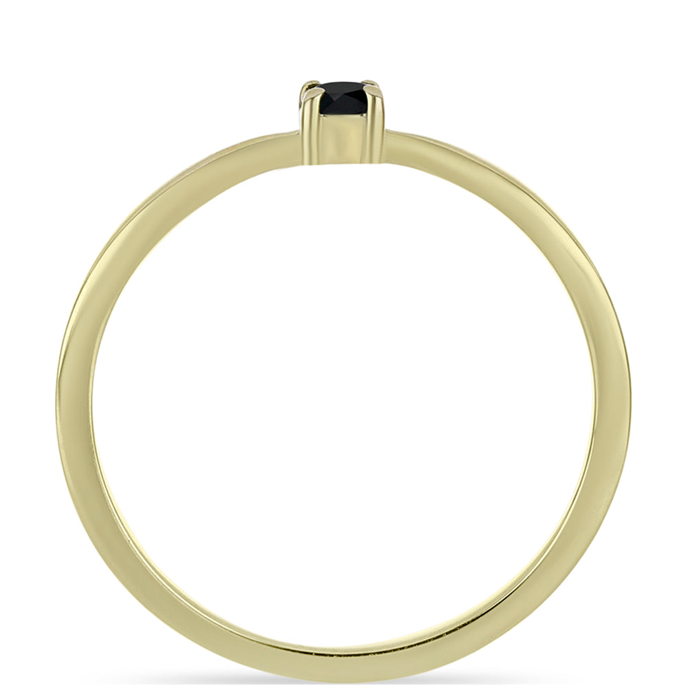 Zlatý Prsteň s Čiernym Diamantom 2 