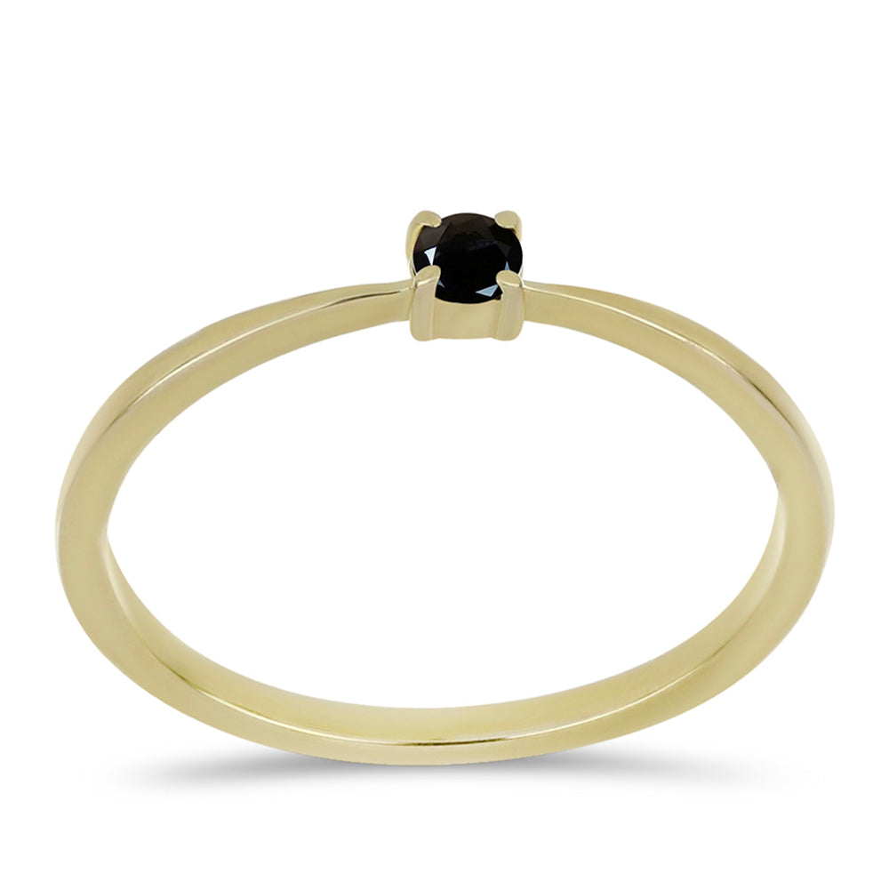 Zlatý Prsteň s Čiernym Diamantom 3 