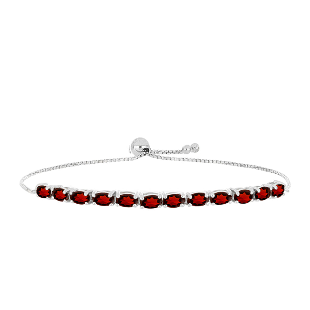 Strieborný Náramok s Bartonským Granátom