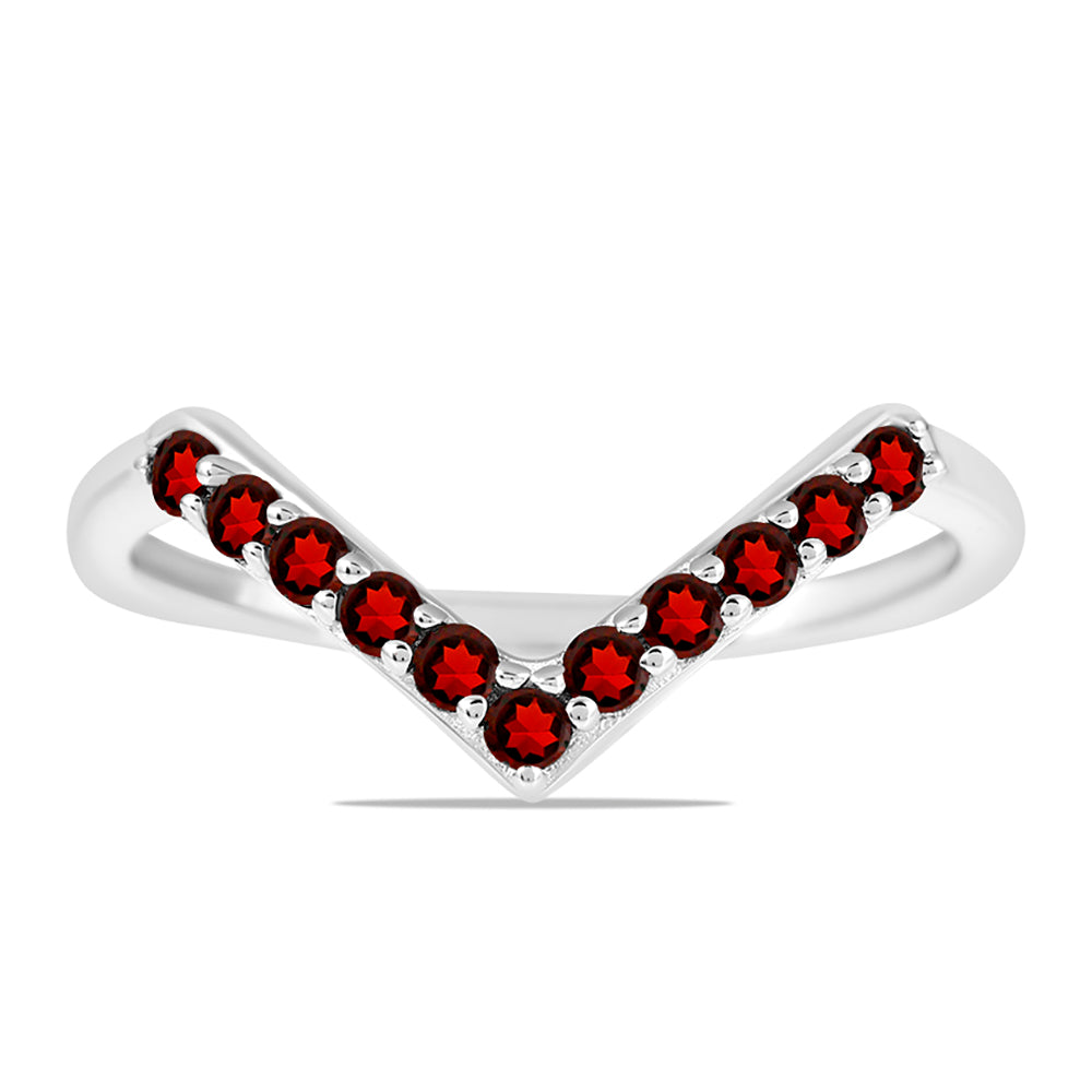 Strieborný Prsteň s Bartonským Granátom