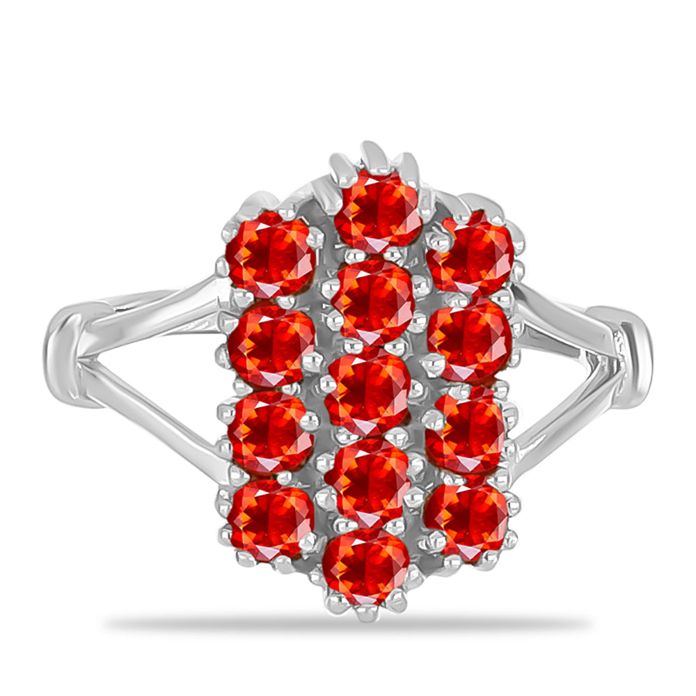 Strieborný Prsteň s Etiópskym Červeným Opálom z Lega Dembi 1 