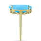 Pozlátený Strieborný Prsteň s Aqua Chalcedonom