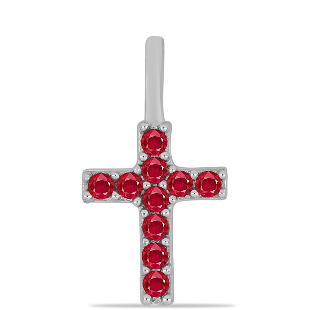Kríž Strieborný Prívesok s Červeným Achátom