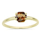Pozlátený Strieborný Prsteň s Koňakovým Kremeňom