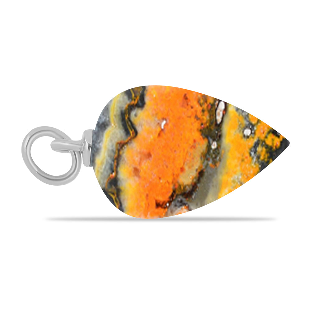 Strieborný Prívesok s Bumble Bee Jaspisom