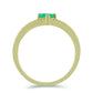 Pozlátený Strieborný Prsteň s so Zeleným Etiópskym Opálom z Lega Dembi