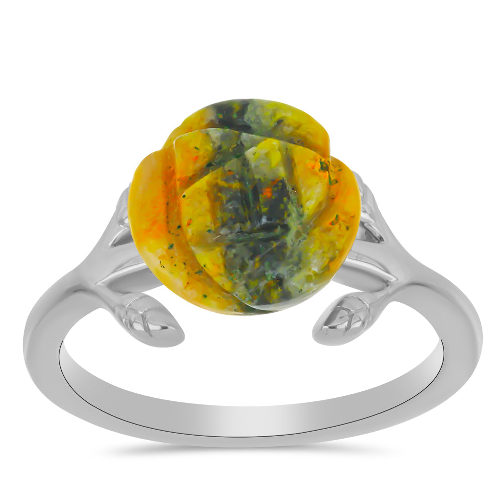 Strieborný Prsteň s Bumble Bee Jaspisom 3 