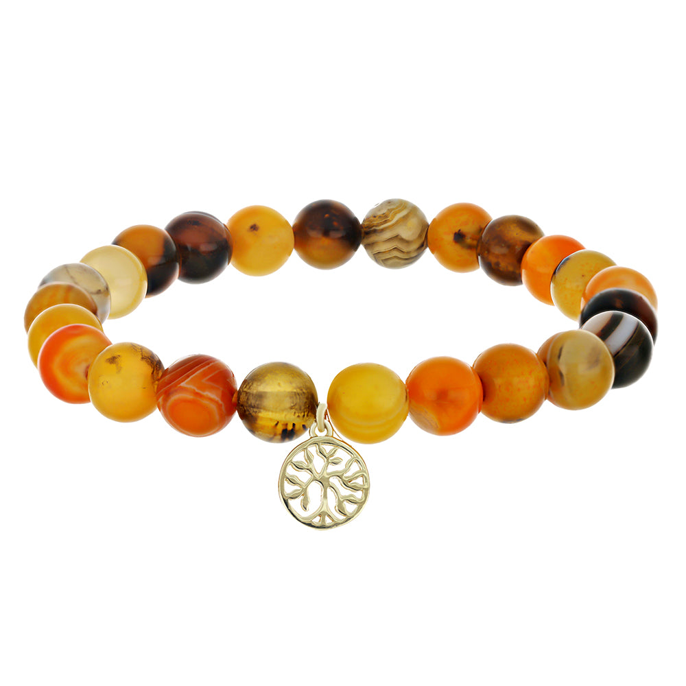 Pozlátený Strieborný Náramok s Bumble Bee Jaspisom 1 