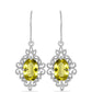 Strieborné Náušnice s Citrónovým Topásom