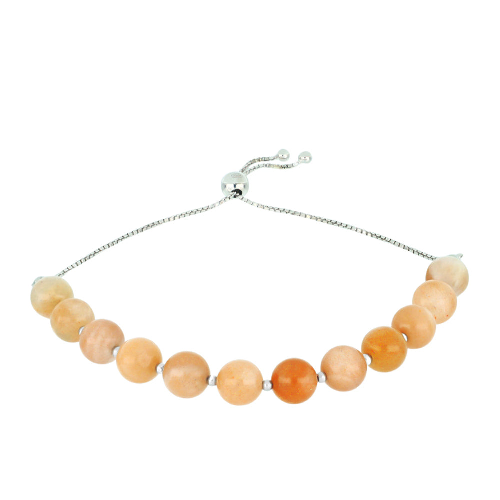 Strieborný Náramok s Oregonským Slnečným Kameňom 1 