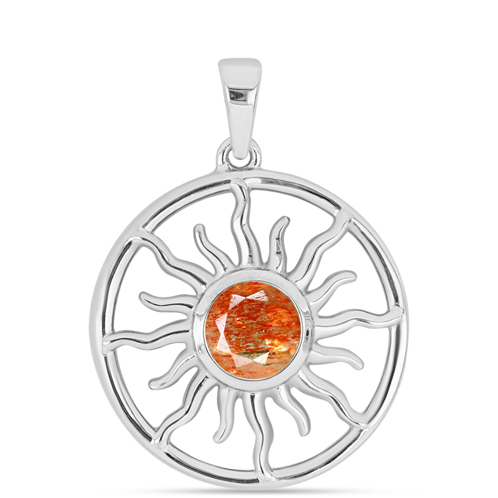 Strieborný Prívesok s Oregonským Slnečným Kameňom