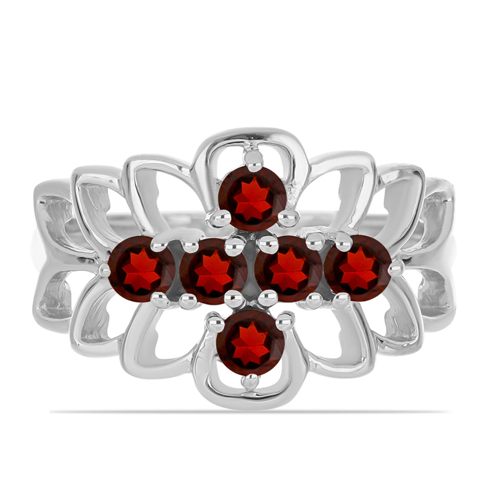 Strieborný Prsteň s Bartonským Granátom