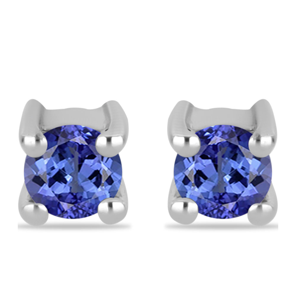 Strieborné Náušnice s Tanzanitom