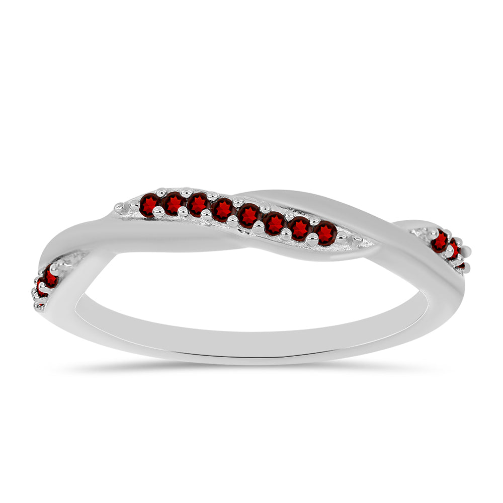 Strieborný Prsteň s Bartonským Granátom