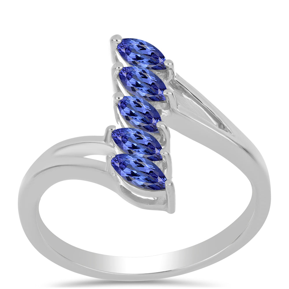 Strieborný Prsteň s Tanzanitom 3 