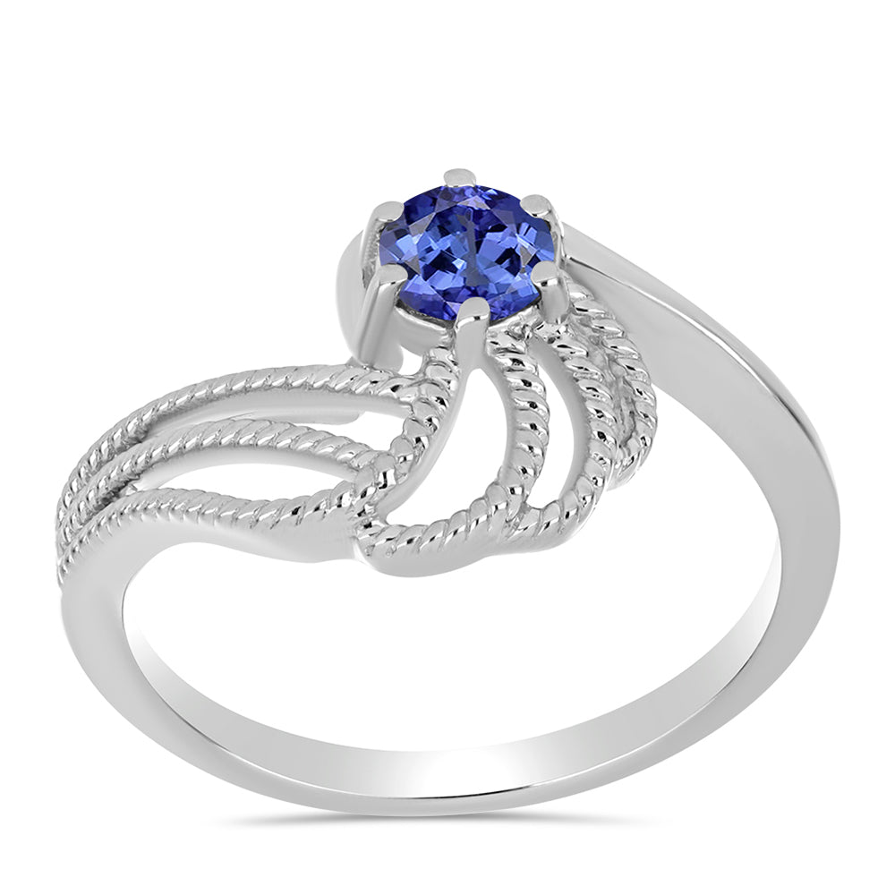 Strieborný Prsteň s Tanzanitom 3 