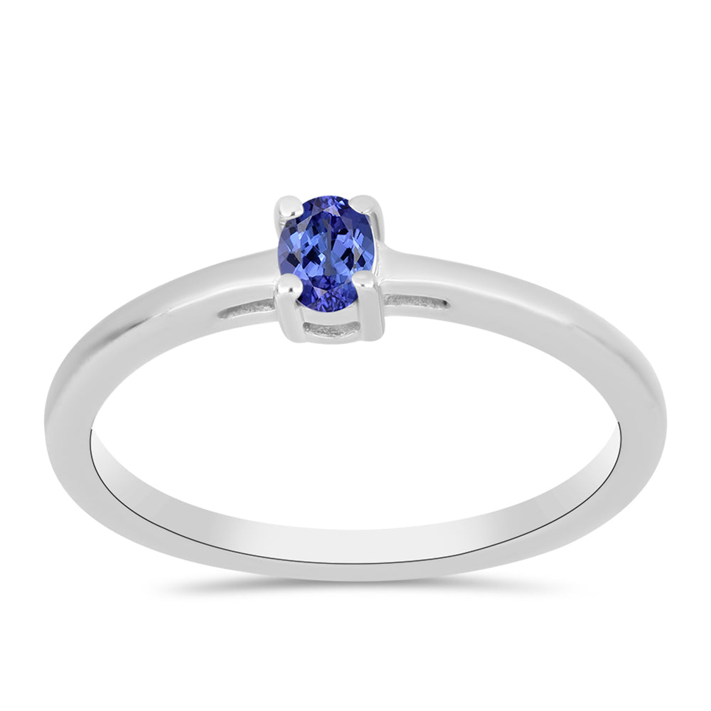 Strieborný Prsteň s Tanzanitom 3 