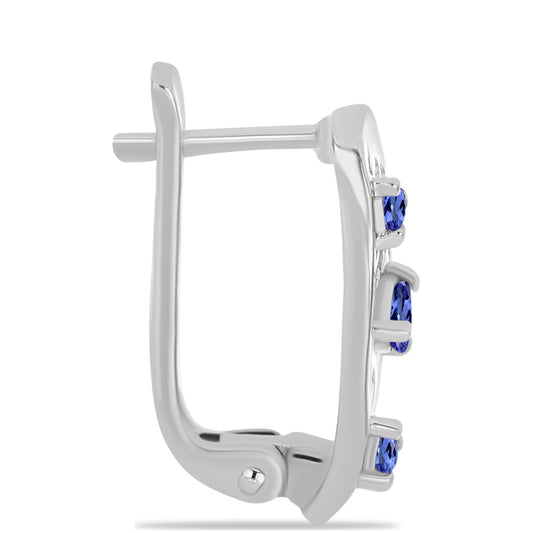 Strieborné Náušnice s Tanzanitom
