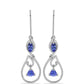 Strieborné Náušnice s Tanzanitom