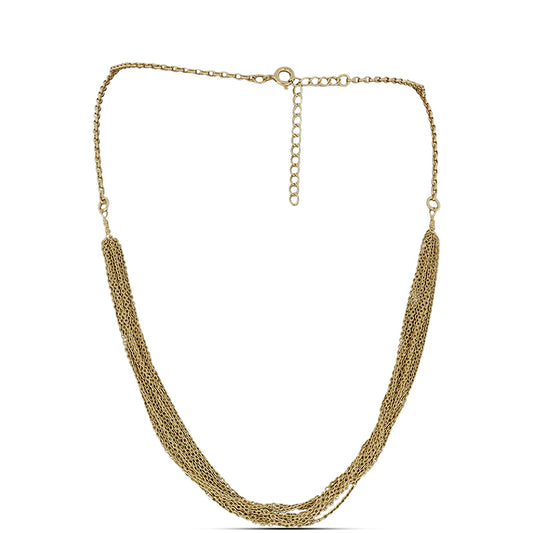 Pozlátený Strieborný Retiazka ( Náhrdelník )