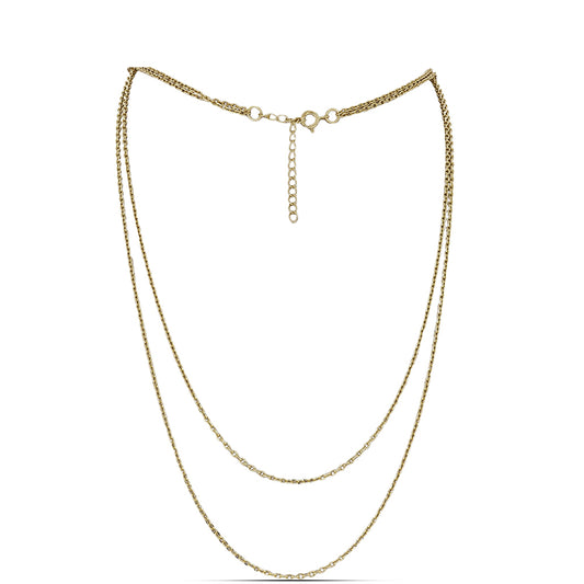 Pozlátený Strieborný Retiazka ( Náhrdelník )