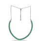 Strieborný Náhrdelník s Brazílskym Smaragdom a Bielym Topásom