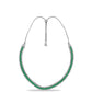 Strieborný Náhrdelník s Brazílskym Smaragdom a Bielym Topásom