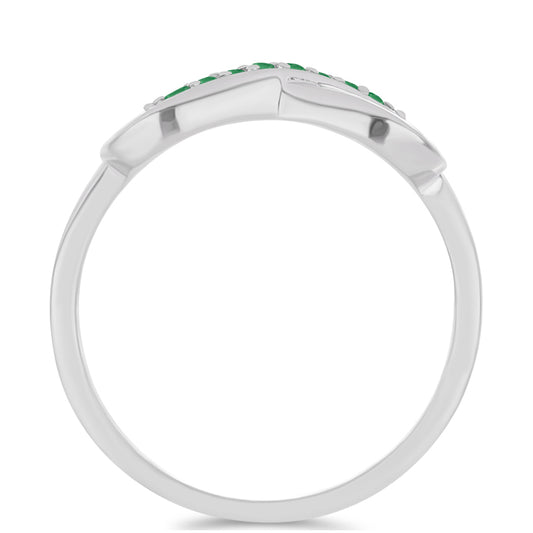 Strieborný Prsteň s Brazílskym Smaragdom