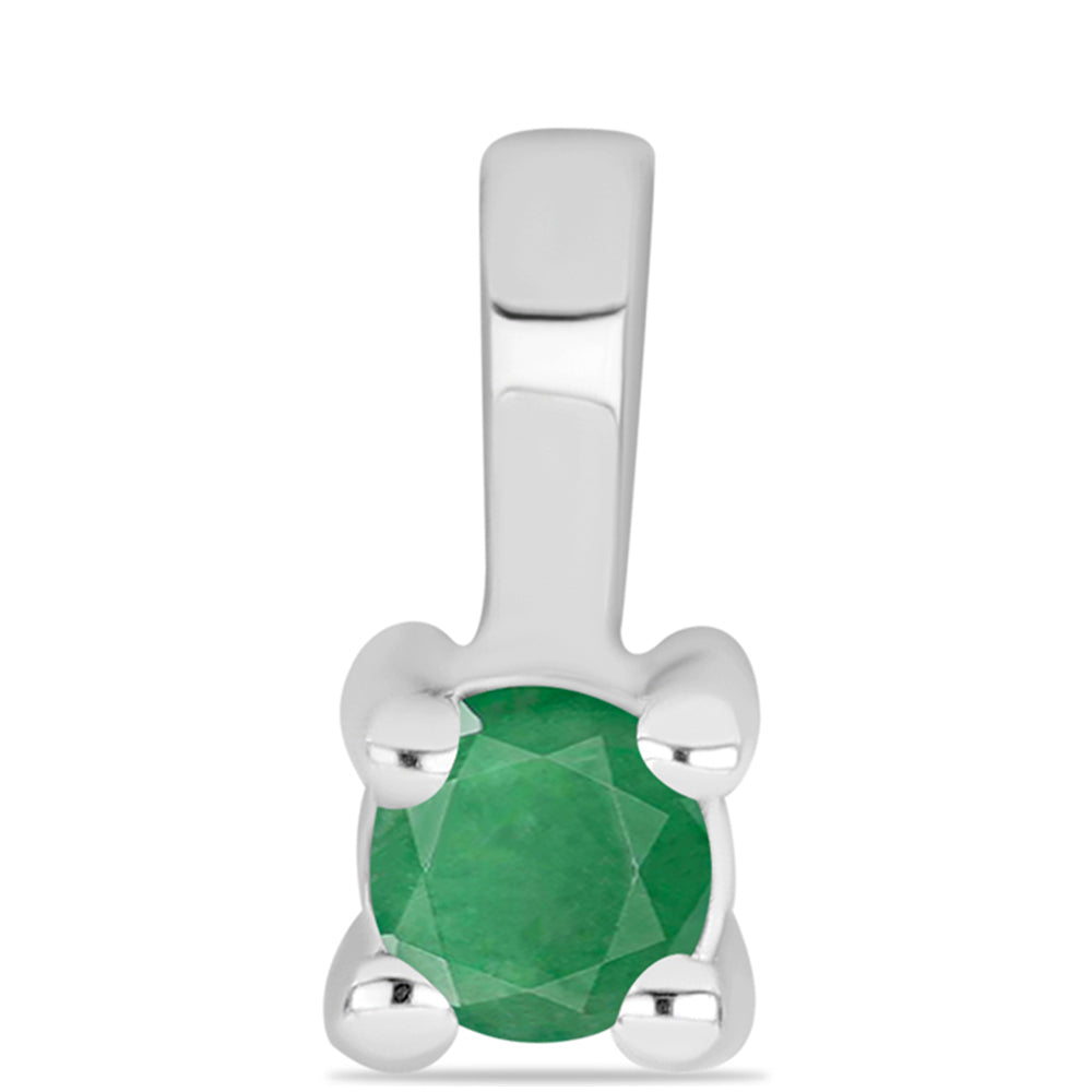 Strieborné Sada s Brazílskym Smaragdom ( Náušnice+Prsteň +Prívesok ) 3 